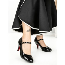 Pantofi cu Toc J-37 BLACK | CHERIE