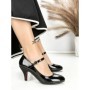 Pantofi cu Toc J-37 BLACK | CHERIE
