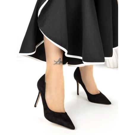 Pantofi Stiletto 588-18 BLACK | CHERIE