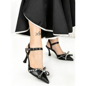 Pantofi Stiletto BE-672 BLACK | BEUE SHOES