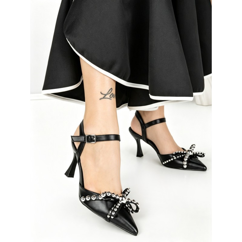 Pantofi Stiletto BE-672 BLACK | BEUE SHOES