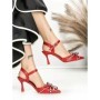 Pantofi Stiletto BE-672 RED | BEUE SHOES