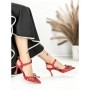 Pantofi Stiletto BE-672 RED | BEUE SHOES