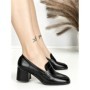 Pantofi cu Toc Gros L72168E BLACK | ABLOOM