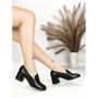 Pantofi cu Toc Gros L72168E BLACK | ABLOOM