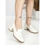 Pantofi cu Toc Gros L72168E WHITE | ABLOOM