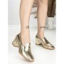 Pantofi cu Toc Gros L72168E GOLD | ABLOOM