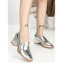 Pantofi cu Toc Gros L72168E SILVER | ABLOOM