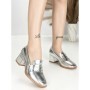 Pantofi cu Toc Gros L72168E SILVER | ABLOOM