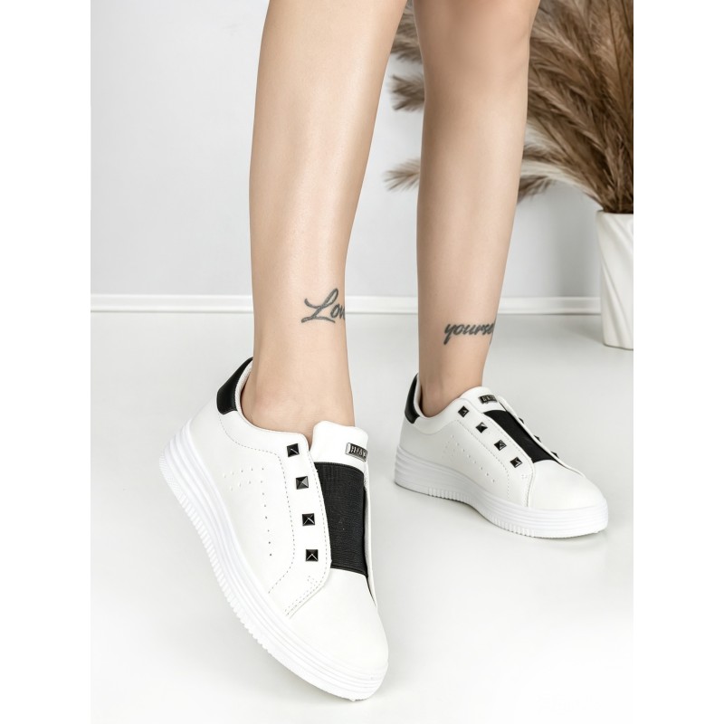 Sneakers Dama HY-285 WHITE-BLACK | ABLOOM