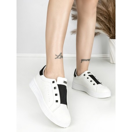 Sneakers Dama HY-285 WHITE-BLACK | ABLOOM