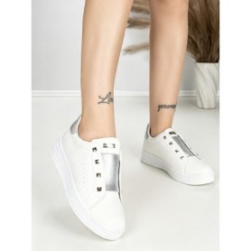 Sneakers Dama HY-285 WHITE-SILVER | ABLOOM