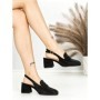 Pantofi cu Toc Gros L8576G BLACK | ABLOOM