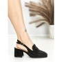 Pantofi cu Toc Gros L8576G BLACK | ABLOOM