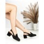 Pantofi cu Toc Gros L8576G BLACK | ABLOOM