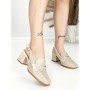 Pantofi cu Toc Gros L8576G BEIGE | ABLOOM