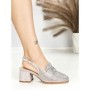 Pantofi cu Toc Gros L8576G GREY | ABLOOM