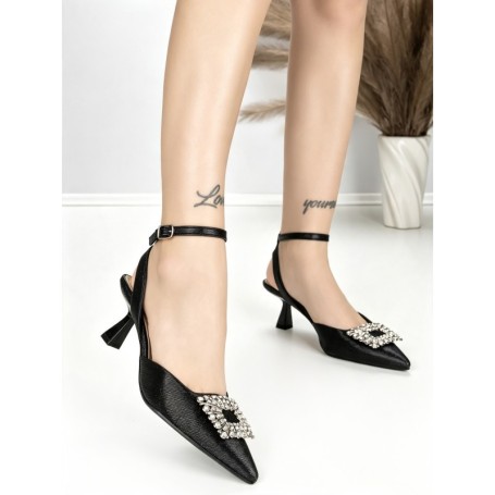 Pantofi Stiletto A8236-2 BLACK | ABLOOM
