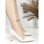 Pantofi Stiletto L6-79-2 WHITE | ABLOOM