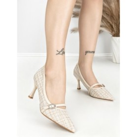 Pantofi Stiletto L6-79-3 KHAKI | ABLOOM