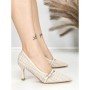 Pantofi Stiletto L6-79-3 KHAKI | ABLOOM