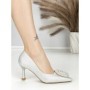 Pantofi Stiletto A7910-1 SILVER | ABLOOM