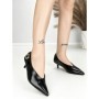 Pantofi cu Toc mic L6-71-1 BLACK | ABLOOM