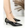 Pantofi cu Toc mic L6-71-1 BLACK | ABLOOM