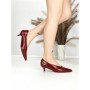 Pantofi cu Toc mic L6-71-4 WINE | ABLOOM