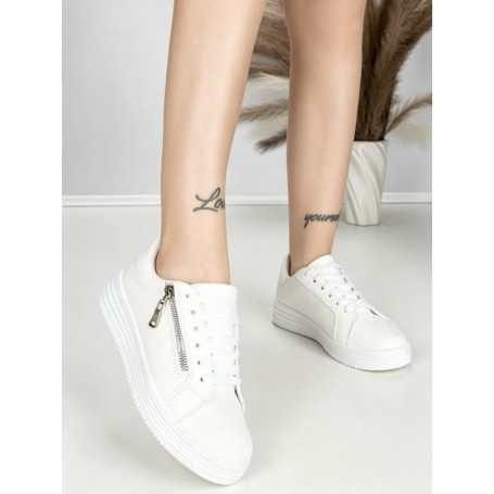 Sneakers Dama BK-56-4 ALL WHITE | ABLOOM