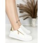 Sneakers Dama BK-56-5 WHITE-GOLD | ABLOOM