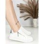 Sneakers Dama BK-56-6 WHITE-SILVER | ABLOOM