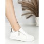 Sneakers Dama BK-56-6 WHITE-SILVER | ABLOOM