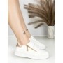 Sneakers Dama BK-56-7 WHITE-CHAMPAGNE | ABLOOM