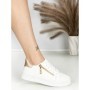 Sneakers Dama BK-56-7 WHITE-CHAMPAGNE | ABLOOM