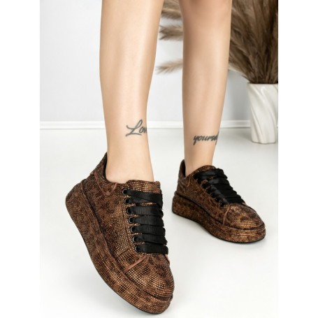 Sneakers Dama 6WL1 BROWN-LEOPARD | MEI