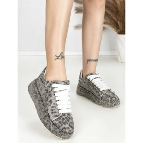 Sneakers Dama 6WL1 GREY-LEOPARD | MEI
