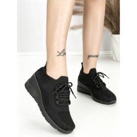 Pantofi Sport Dama cu Platforma P38 ALL BLACK | EMAS