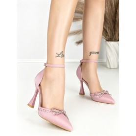 Sandale Dama cu Toc Subtire 6DC8 PINK | MEI