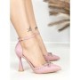 Sandale Dama cu Toc Subtire 6DC8 PINK | MEI