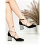 Sandale Dama cu Toc Gros 6XKK19 BLACK | MEI