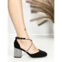 Sandale Dama cu Toc Gros 6XKK19 BLACK | MEI