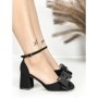 Sandale Dama cu Toc Gros 6XKK18 ALL BLACK | MEI