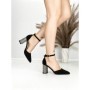 Sandale Dama cu Toc Gros 6YXD12 BLACK | MEI