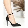 Sandale Dama cu Toc Subtire 6DC7 BLACK | MEI