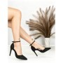 Sandale Dama cu Toc Subtire 6DC7 BLACK | MEI
