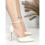 Sandale Dama cu Toc Subtire 6DC7 WHITE | MEI