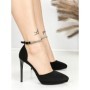 Sandale Dama cu Toc Subtire 6DC5 BLACK | MEI