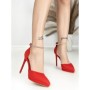 Sandale Dama cu Toc Subtire 6DC5 RED | MEI