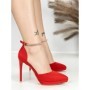 Sandale Dama cu Toc Subtire 6DC5 RED | MEI